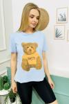 144764 B Yaka Baskili Tshirt